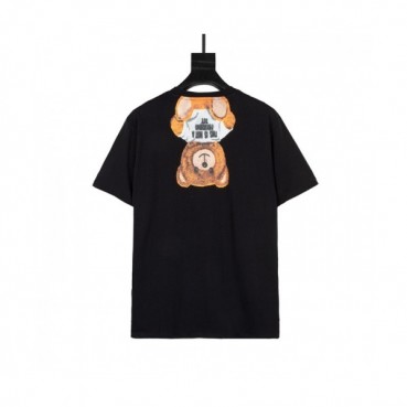 Moschino   Mm/Wm Logo Cotton Short Sleeved Tshirts Black - 모스키노 2021 남/녀 로고 코튼 반팔티 Mos0163x Size(xs 