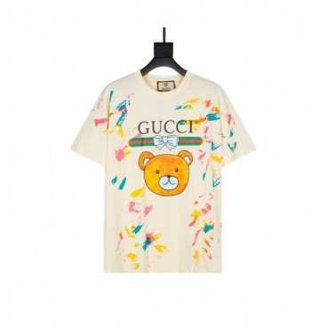 Gucci  Mm/Wm Logo Short Sleeved Tshirts Ivory - 구찌 2021 남/녀 로고 반팔티 Guc03724x Size(xs 