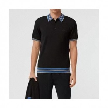 Burberry  Mens Logo Cotton Short Sleeved Tshirts Black - 버버리 2021 남성 로고 코튼 반팔티 Bur03868x Size(m 