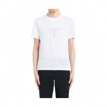 Prada  Mens Basic Logo Short Sleeved Tshirts White - 프라다 2021 남성 베이직 로고 폴로 반팔티 Pra02265x Size(s 