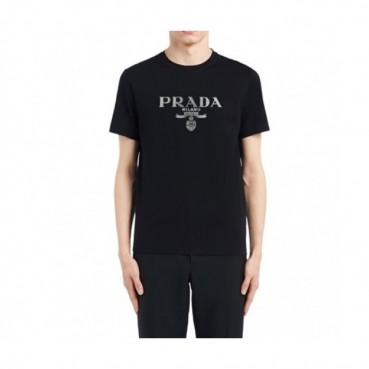 Prada  Mens Basic Logo Short Sleeved Tshirts Black - 프라다 2021 남성 베이직 로고 폴로 반팔티 Pra02262x Size(s 