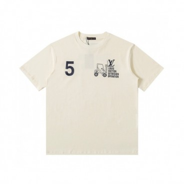 Louis vuitton  Mm/Wm Logo Short Sleeved Tshirts Ivory - 루이비통 2021 남/녀 로고 반팔티 Lou02858x Size(xs 