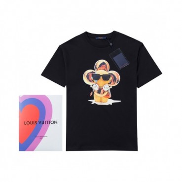 [트렌디]Louis vuitton  Mm/Wm Logo Short Sleeved Tshirts Black - 루이비통 2021 남/녀 로고 반팔티 Lou02857x Size(xs 
