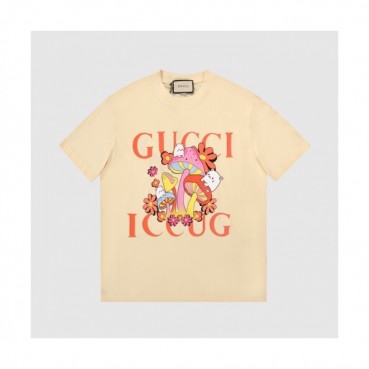 Gucci  Mm/Wm Logo Short Sleeved Tshirts Ivory - 구찌 2021 남/녀 로고 반팔티 Guc03717x Size(s 