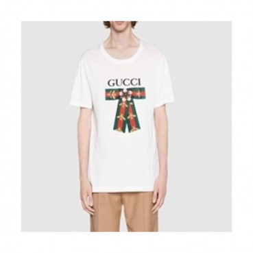 Gucci  Mm/Wm Logo Short Sleeved Tshirts White - 구찌 2021 남/녀 로고 반팔티 Guc03715x Size(xs 