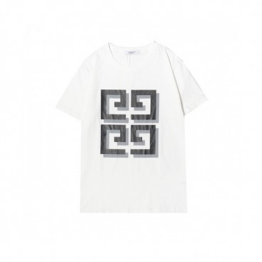 Givenchy  Mens Logo Short Sleeved Tshirts White - 지방시 2021 남성 로고 코튼 반팔티 Giv0533x Size(s 