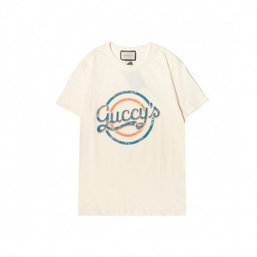 Gucci  Mm/Wm Logo Short Sleeved Tshirts Ivory - 구찌 2021 남/녀 로고 반팔티 Guc03709x Size(s 