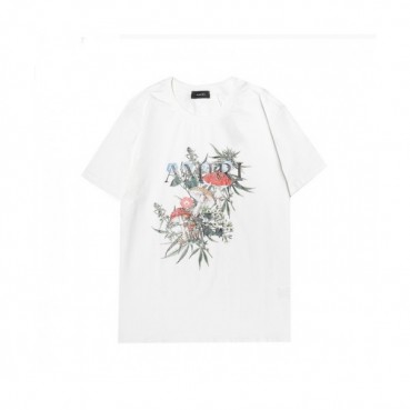 Amiri  Mm/Wm Logo Cotton Short Sleeved Tshirts White - 아미리 2021 남/녀 로고 코튼 반팔티 Ami0203x Size(s 