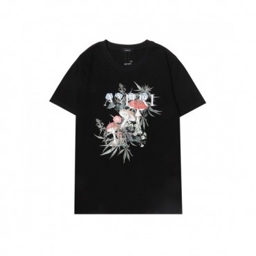 Amiri  Mm/Wm Logo Cotton Short Sleeved Tshirts Black - 아미리 2021 남/녀 로고 코튼 반팔티 Ami0201x Size(s 