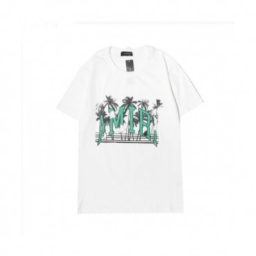 Amiri  Mm/Wm Logo Cotton Short Sleeved Tshirts White - 아미리 2021 남/녀 로고 코튼 반팔티 Ami0200x Size(s 