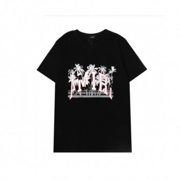 Amiri  Mm/Wm Logo Cotton Short Sleeved Tshirts Black - 아미리 2021 남/녀 로고 코튼 반팔티 Ami0199x Size(s 