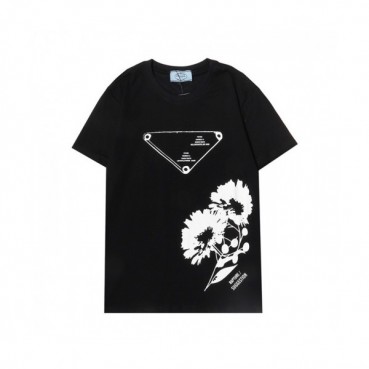 Prada  Mens Basic Logo Short Sleeved Tshirts Black - 프라다 2021 남성 베이직 로고 폴로 반팔티 Pra02260x Size(s 