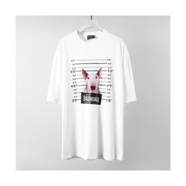 Balenciaga  Mm/Wm Logo Cotton Short Sleeved Tshirts White - 발렌시아가 2021 남/녀 로고 코튼 반팔티 Bal01031x Size(xs 