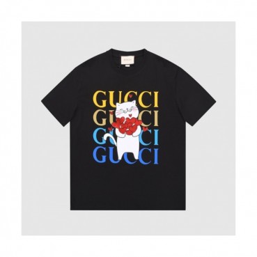 Gucci  Mm/Wm Logo Short Sleeved Tshirts Black - 구찌 2021 남/녀 로고 반팔티 Guc03703x Size(xs 