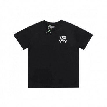 Amiri  Mm/Wm Logo Cotton Short Sleeved Tshirts Black - 아미리 2021 남/녀 로고 코튼 반팔티 Ami0192x Size(s 