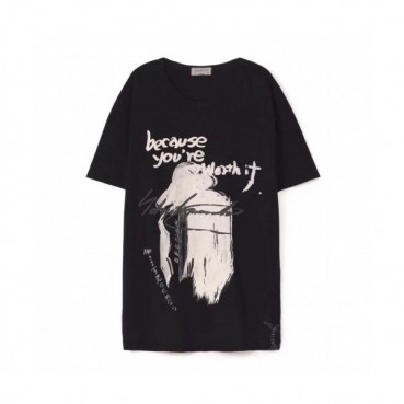 Y-3  Mens Logo Basic Cotton Short Sleeved Tshirts Black 