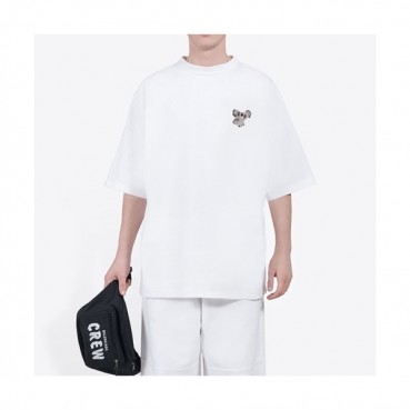 Balenciaga  Mm/Wm Logo Cotton Short Sleeved Tshirts White - 발렌시아가 2021 남/녀 로고 코튼 반팔티 Bal01031x Size(xs 