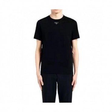 Prada  Mens Basic Logo Short Sleeved Tshirts Black - 프라다 2021 남성 베이직 로고 폴로 반팔티 Pra02255x Size(s 