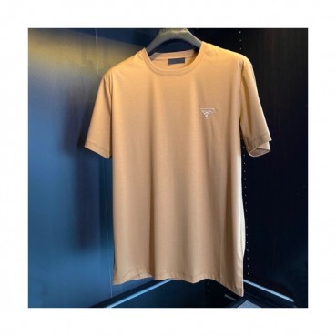 Prada  Mens Basic Logo Short Sleeved Tshirts Camel - 프라다 2021 남성 베이직 로고 폴로 반팔티 Pra02250x Size(m 