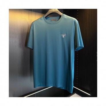 Prada  Mens Basic Logo Short Sleeved Tshirts Blue - 프라다 2021 남성 베이직 로고 폴로 반팔티 Pra02249x Size(m 