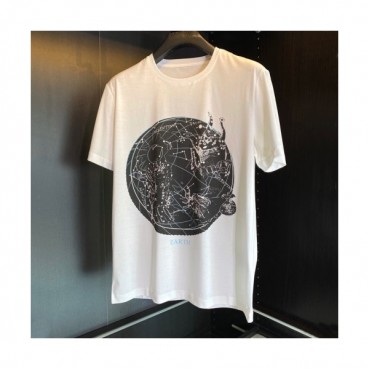 Valentino  Mens Logo Crew-neck Short Sleeved Tshirts White 