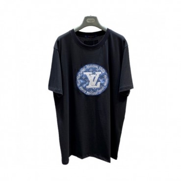 Louis vuitton  Mm/Wm Logo Short Sleeved Tshirts Black - 루이비통 2021 남/녀 로고 반팔티 Lou02840x Size(s 