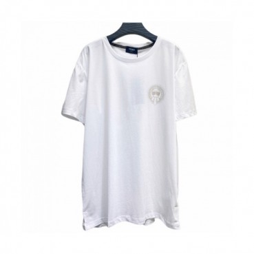 Fendi  Mens Logo Casual Short Sleeved Tshirts White - 펜디 2021 남성 로고 캐쥬얼 코튼 반팔티 Fen0968x Size(m 