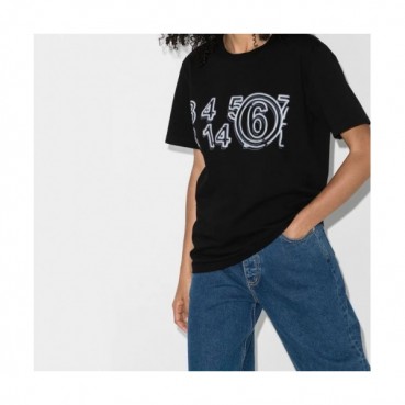 [매장판]Maison margiela  Mm/Wm Deserve Printing Cotton Short Sleeved Tshirts Black - 메종 마르지엘라 2021 남/녀 프린팅 코튼 반팔티 Mai0040x Size(s 