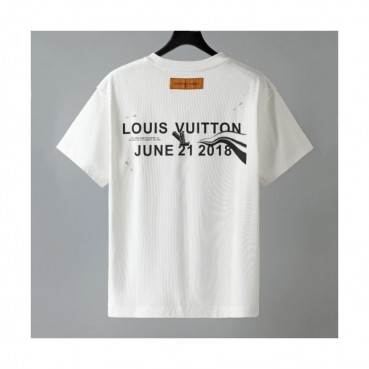 Louis vuitton  Mm/Wm Logo Short Sleeved Tshirts White - 루이비통 2021 남/녀 로고 반팔티 Lou02835x Size(s 
