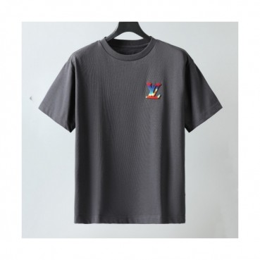 Louis vuitton  Mm/Wm Logo Short Sleeved Tshirts charcoal - 루이비통 2021 남/녀 로고 반팔티 Lou02833x Size(s 