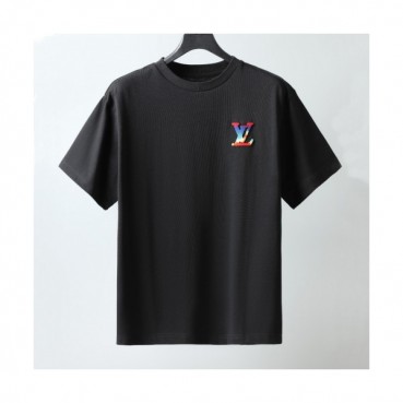 Louis vuitton  Mm/Wm Logo Short Sleeved Tshirts Black - 루이비통 2021 남/녀 로고 반팔티 Lou02832x Size(s 