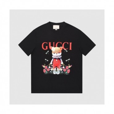 Gucci  Mm/Wm Logo Short Sleeved Tshirts Black - 구찌 2021 남/녀 로고 반팔티 Guc03699x Size(xs 