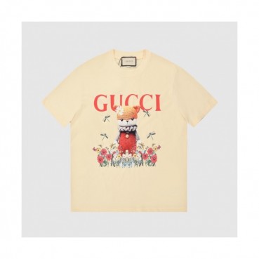 Gucci  Mm/Wm Logo Short Sleeved Tshirts Ivory - 구찌 2021 남/녀 로고 반팔티 Guc03698x Size(s 