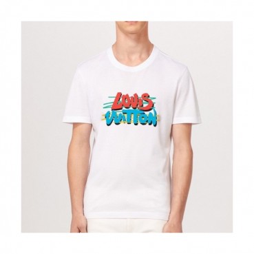 [캐쥬얼]Louis vuitton  Mm/Wm Logo Short Sleeved Tshirts White - 루이비통 2021 남/녀 로고 반팔티 Lou02830x Size(s 