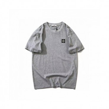 Stone Island  Mens Crew-neck Cotton Short Sleeved Tshirts Green 
