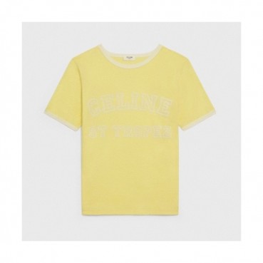 Celine Womens Hedi Slimane Tshirts - 셀린느 2021 여성 로고 코튼 반팔티 Cel114x
