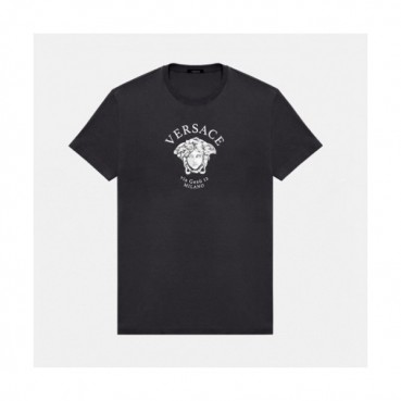 [추천템]Versace  Mens Logo Short Sleeved Tshirts Black - 베르사체 2021 남성 메두사 반팔티 Ver0837x Size(s 