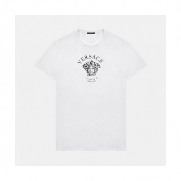 Versace  Mens Logo Short Sleeved Tshirts Black - 베르사체 2021 남성 메두사 반팔티 Ver0836x Size(s 