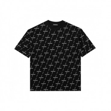 Balenciaga  Mm/Wm Logo Cotton Short Sleeved Tshirts Black - 발렌시아가 2021 남/녀 로고 코튼 반팔티 Bal01027x Size(xs 