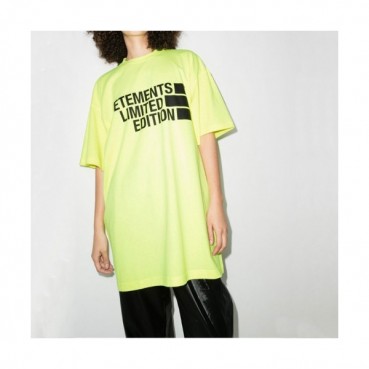 Vetments  Mm/Wm Minimal Cotton Short Sleeved Tshirts Pink - 베트멍 2021 남/녀 미니멀 코튼 반팔티 Vet0134x Size(xs 