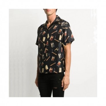 Amiri 2021 Mm/Wm Logo Cotton Short Sleeved Tshirts Black - 아미리 2021 남/녀 로고 코튼 반팔티 Ami0167x Size(m 