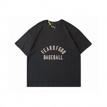 Fear of god  Mm/Wm Minimal Cotton Short Sleeved Tshirts Black - 피어오브갓 2021 남/녀 미니멀 코튼 반팔티 Fea0270x Size(s 
