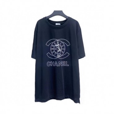 Chanel 2021 Mm/Wm 'CC' Logo Cotton Short Sleeved Tshirts White - 샤넬 2021 남/녀 'CC'로고 코튼 반팔티 Cnl0684x Size(s 