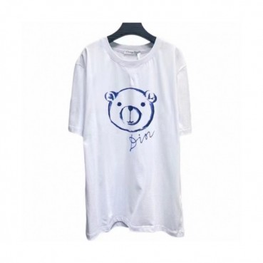 [매장판]Dior 2021 Mm/Wm Casual Crew-neck Short Sleeved Tshirts White 
