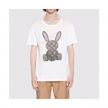 Louis vuitton  Mm/Wm Logo Short Sleeved Tshirts White - 루이비통 2021 남/녀 로고 반팔티 Lou02820x Size(xs 