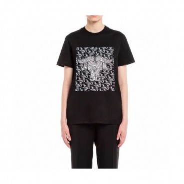 [매장판]Dior 2021 Mm/Wm Casual Crew-neck Short Sleeved Tshirts Black 