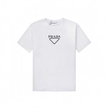 Prada  Mens Basic Logo Short Sleeved Tshirts White - 프라다 2021 남성 베이직 로고 폴로 반팔티 Pra02243x Size(s 