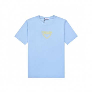 Prada  Mens Basic Logo Short Sleeved Tshirts Blue - 프라다 2021 남성 베이직 로고 폴로 반팔티 Pra02242x Size(s 