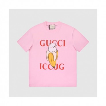 Gucci  Mm/Wm Logo Short Sleeved Tshirts Pink - 구찌 2021 남/녀 로고 반팔티 Guc03678x Size(xs 