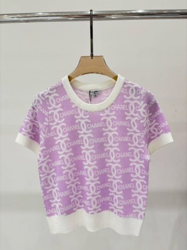 Chanel Mm/Wm Logo Cotton Short Sleeved Tshirts Pink - 샤넬  남/녀 로고 코튼 반팔티 Cnl0680x Size(s 